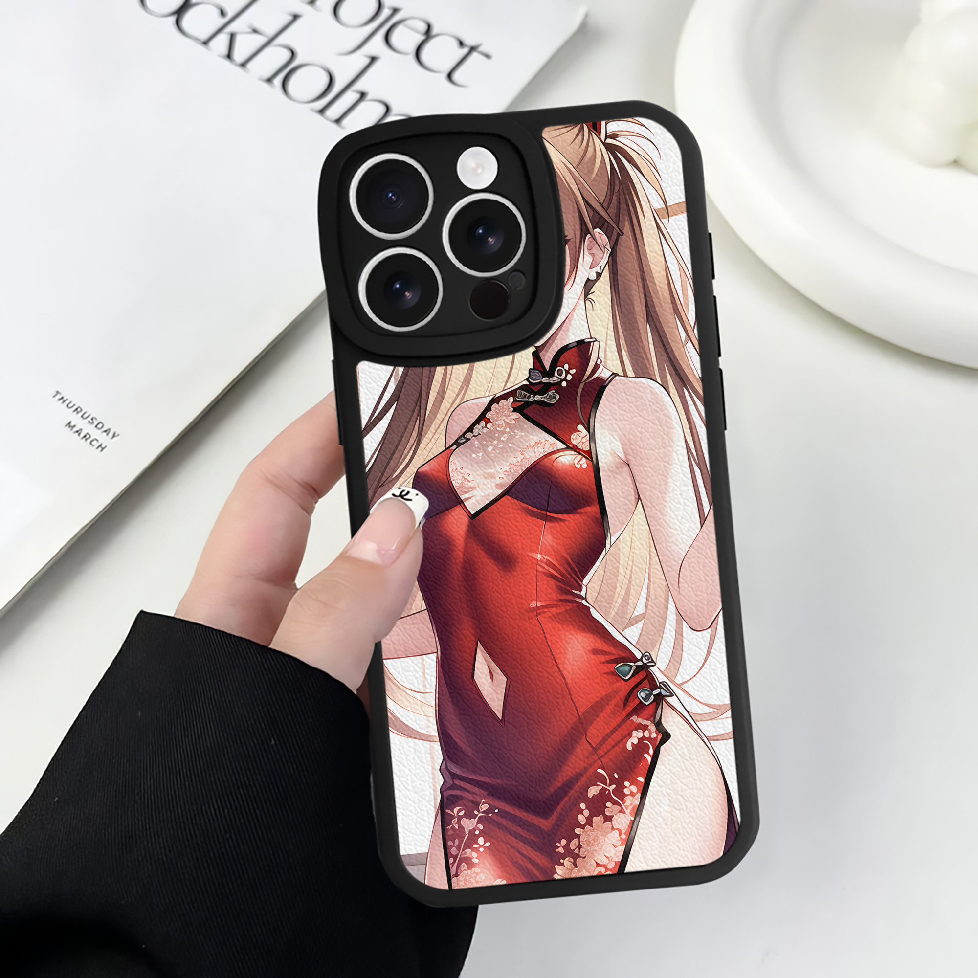 （画像用） EVA 新世紀エヴァンゲリオン 【iPhone 16シリーズ対応】シリコンスマホケース（レザー調） 材質：シリコン